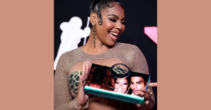 Ashanti's Heartfelt Fashion Statement: A Clutch with Nelly's Face